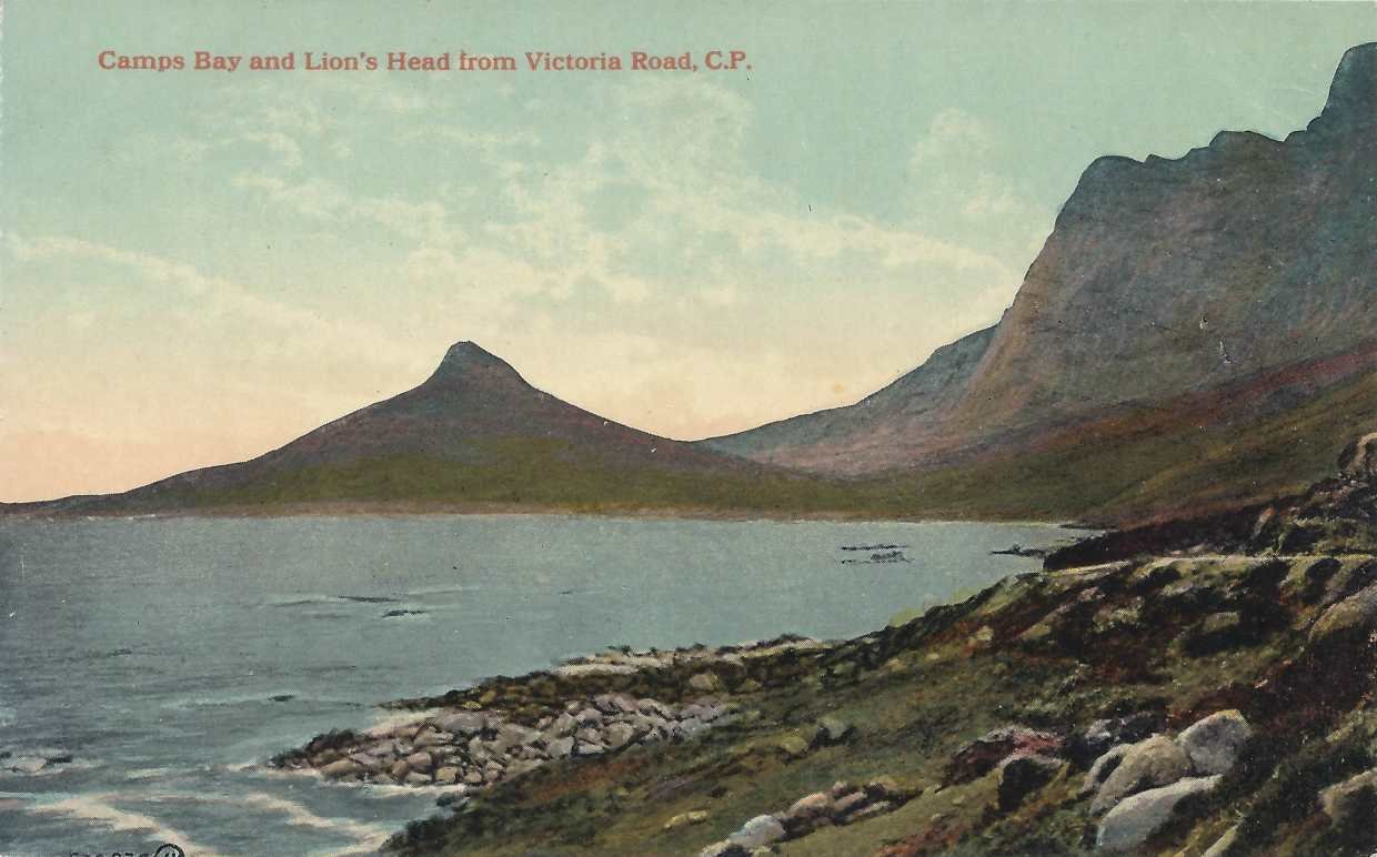 Camps Bay and Lion's Head from Victoria Road