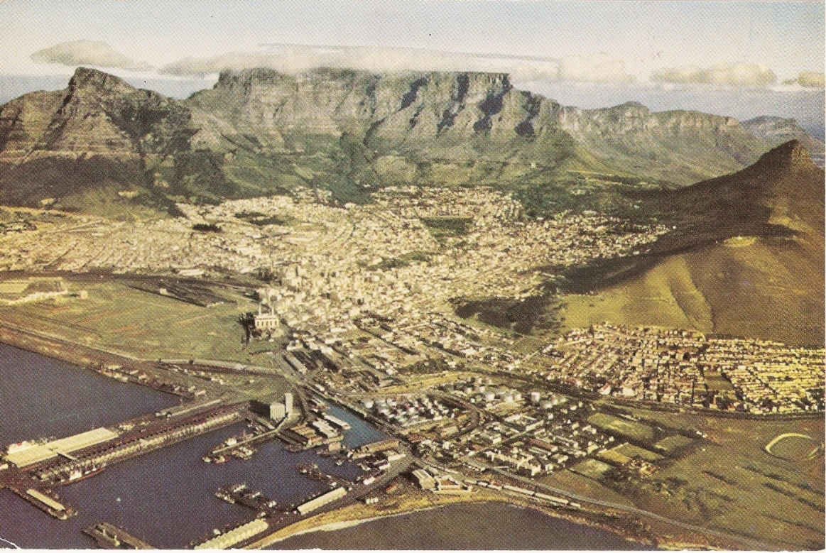 Aerial view of Cape Town