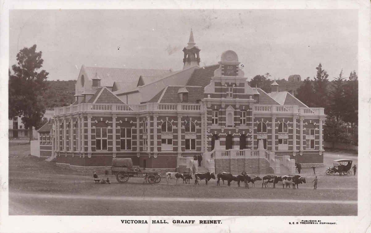 Victoria Hall, Graaff-Reinet, postal cancellation 1913