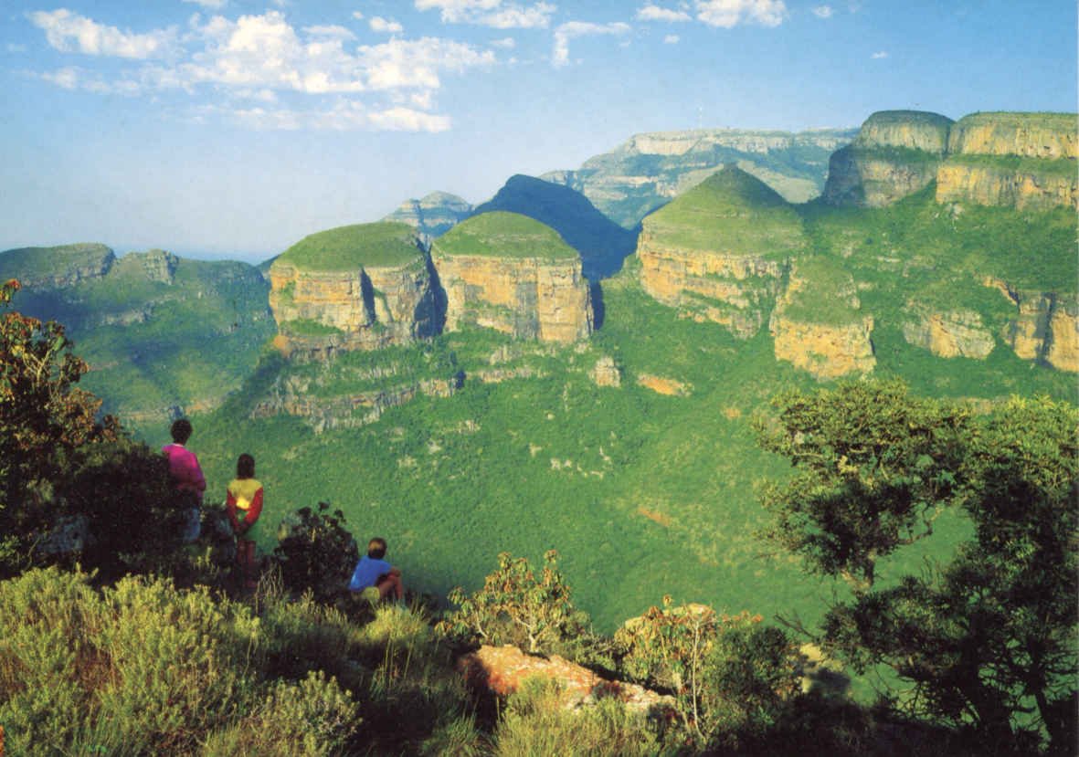 The Three Rondavels Eastern  Transvaal