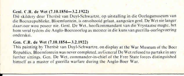 Genl C. R. de Wet. Onvoltooide skildery_2