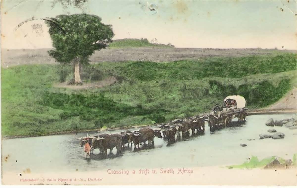Crossing a drift in South Africa