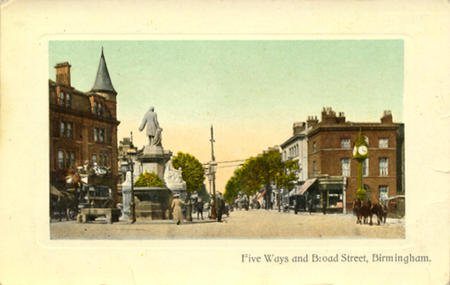 Birmingham 5 Ways &amp; Broad Str 1917