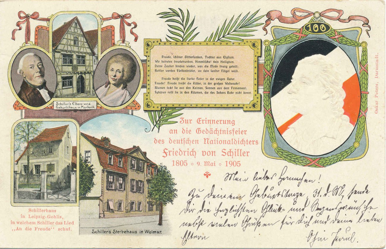 Von Schiller Sterbehaus 100yr front