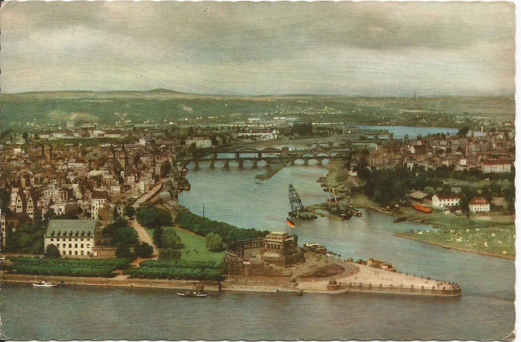 Koblenz_ Deutches Eck _Where the Moselle joins the Rhine_